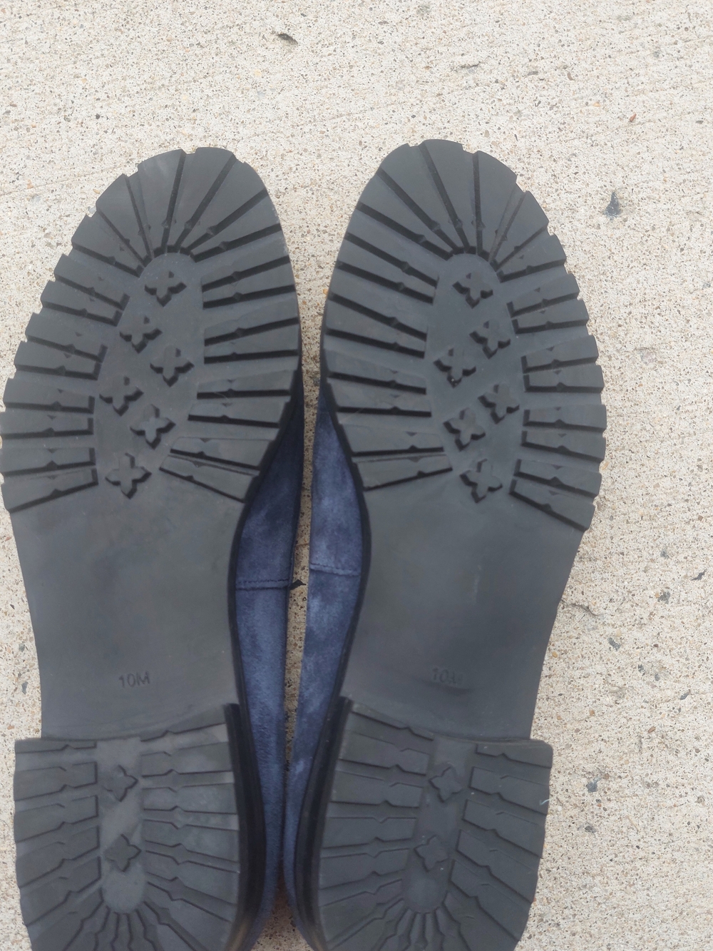 Talbots Navy Suede Tassel Loafers with Silver Hardware US 10 - Picture 5 of 6